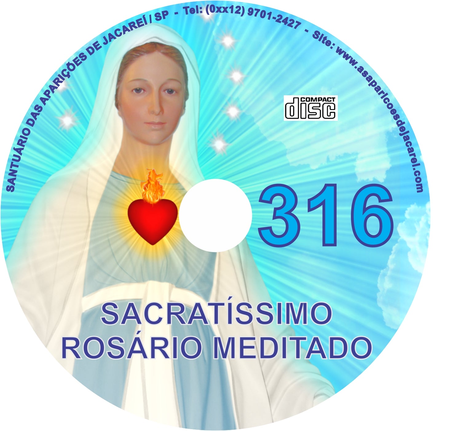 CD Rosário Meditado 316 CD Rosário Meditado 316